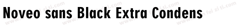 Noveo sans Black Extra Condensed字体转换